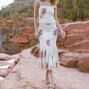 Eddy ( shop eddy) Anthropologie amber flutted skirt